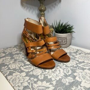 MICHAEL Michael Kors Tan Strappy Heels
